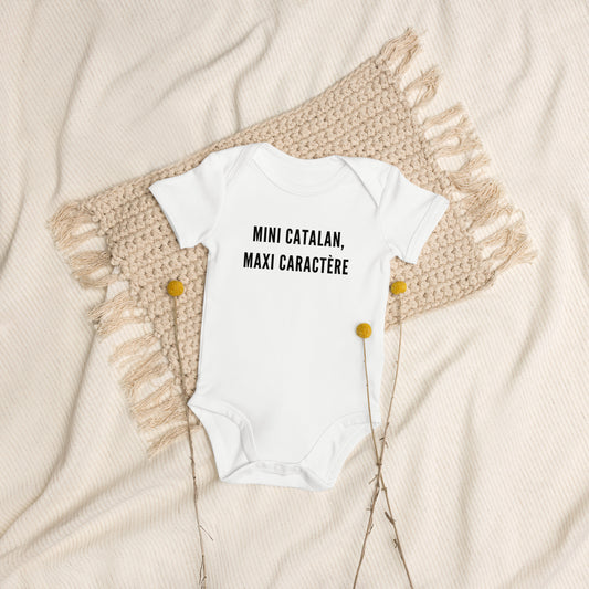 Mini catalan, maxi caractère – Body bébé coton bio