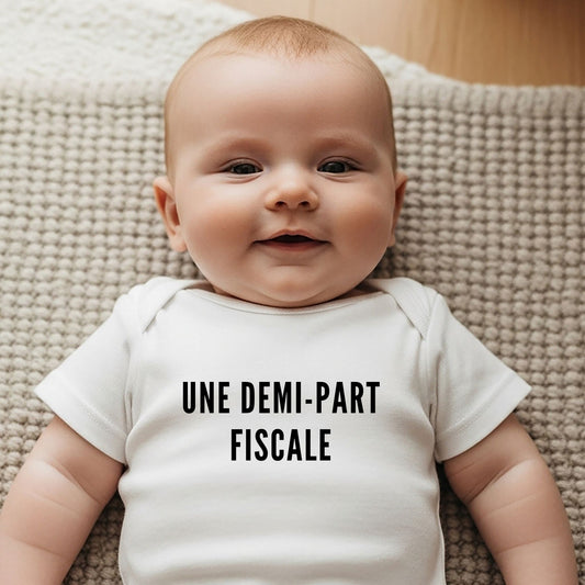 Une demi-part fiscale – Body bébé coton bio