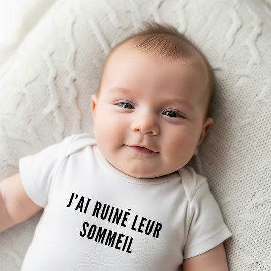 J'ai ruiné leur sommeil – Body bébé coton bio