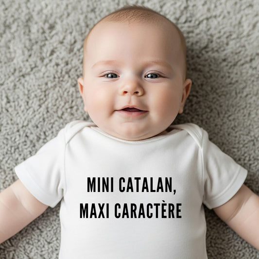 Mini catalan, maxi caractère – Body bébé coton bio