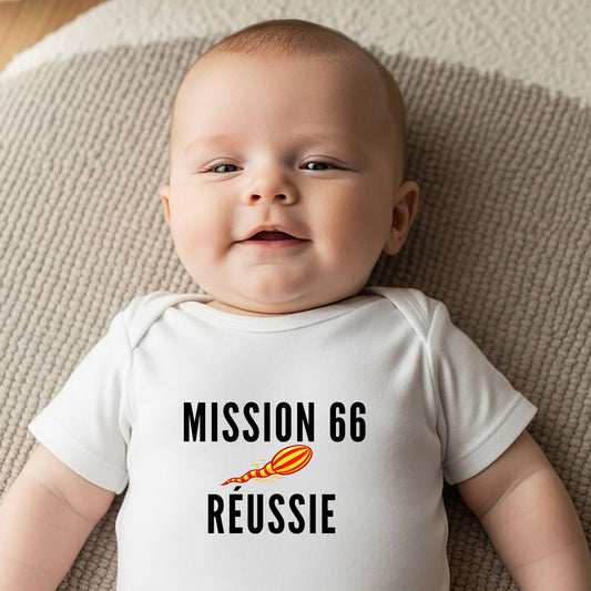 Mission 66 réussie – Body bébé coton bio